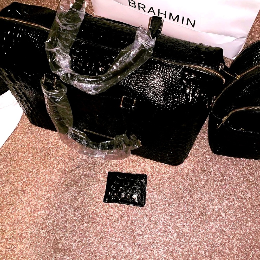 Brahmin Black Melbourne travel set